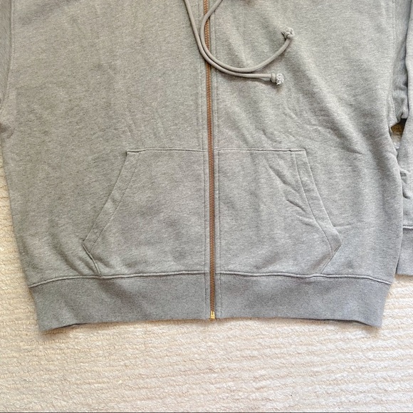 NWT J. Crew university terry zip-up hoodie - Picture 7 of 11